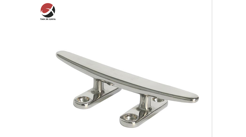 不(bu)鏽鋼輕型(xing)扁羊角索(suo)栓-小快艇(ting)遊艇輪船(chuan)鑄造